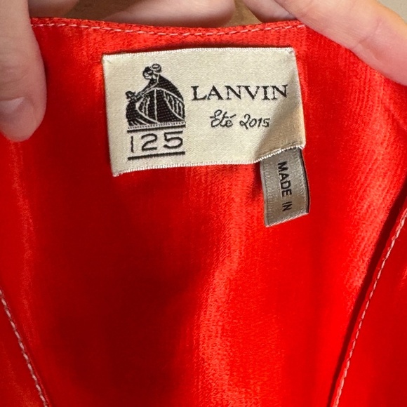 Lanvin Orange Linen Blend Sleeveless Top Size 34 - Picture 8 of 12